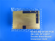 Hochfrequenz-PWB errichtet auf Shengyi SCGA-500 GF265 PTFE mit glasverstärkten Rf-Stromkreis-Materialien