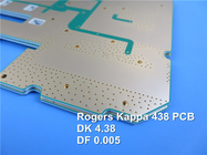 Kappa 438 Leiterplatte Rf-PWBs Rogers 60mil 1.524mm DK 4,38 mit Immersions-Gold für drahtlose Meter