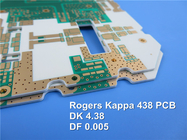 Kappa 438 Leiterplatte Rf-PWBs Rogers 60mil 1.524mm DK 4,38 mit Immersions-Gold für drahtlose Meter