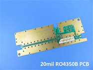 Hochfrequenz-PWB-Doppeltes mit Seiten versehenes Rf-PWB PWB-Rogers 20mil 0.508mm RO4350B für Teiler