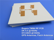Rogers TMM4 PCB mit Hochfrequenzkapazität und thermischer Stabilität Substrat (TMM4) - 0,508 mm (20mil) Immersion Gold