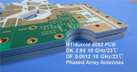 RTduroid6002 PCB-Mehrschicht mit weißer Lötmaske mit Immersionsgold für FR-Mikrowellenantennen