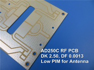 Rogers AD250C Hochfrequenz-PCB RF-Mikrowellen-PCB auf 60mil 1,524mm Substraten mit Immersionsgold