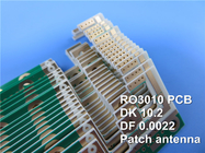 Rogers RO3010 PCB 2-Schicht 1oz Kupfer Hochfrequenz-HF-Substrat