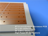 RT/duroid 6035HTC Doppelseitiges hochfrequentes starres PCB mit 1 oz Kupfer und Eintauchgold für HF/Mikrowelle