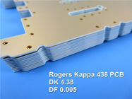 Mikrowellen-Leiterplatte Rogers 40mil 1.016mm DK 4,38 des Kappa-438 PWB mit Immersions-Gold für Antennen-Verbundsysteme