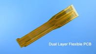 Flexible gedruckte Schaltung (FPC) errichtet auf Polyimide mit Immersions-Gold und Versteifung für Verbindungs-Streifen #FPC Manufactur