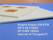 Rogers RO4350B + hohes Tg FR-4 hybrides Misch-PWB PWB-4-Layer 1.0mm auf 4mil RO4350B und 0.3mm FR-4