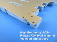 Rogers High Frequency PWB errichtet auf 60mil RO4350B und 6.6mil RO4350B mit Immersions-Gold für drahtlosen Verstärker