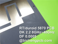 Rogers Dual Layer High Frequency PWB machte auf Laminat Rogers 20mil RT/duroid 5870 mit Immersions-Gold für Rf-Transceiver