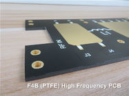Metall basierte Hochfrequenz-PWB, das auf 3.0mm PTFE mit Beschichtung 1.0oz Immersions-Gold für Radiogerät errichtet wurde