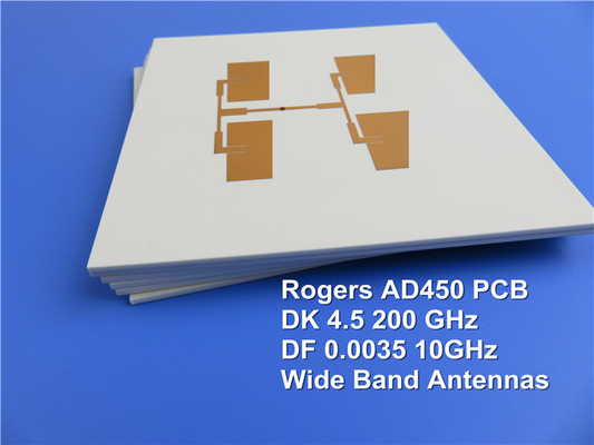 Arlon Microwave PWB errichtet auf AD450 70mil 1.778mm DK4.5 mit Immersions-Gold für Leiterplatte-Miniaturisierung