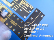 Hochfrequenz-PWB errichtet auf Rogers IsoClad 917 nichtgewebte fiberglass-/PTFEmaterialien