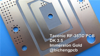 30mil RF-35TC 2-lagiges starres PCB PTFE/keramikgefüllt/Glasfaser 1oz 0,8mm Dicke Heißluftlötstufe (HASL)