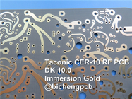 CER-10 PCB 2-Schicht 62mil Basis auf DK-10 Laminat mit schwarzer Lötmaske Beschichtung Immersion Gold