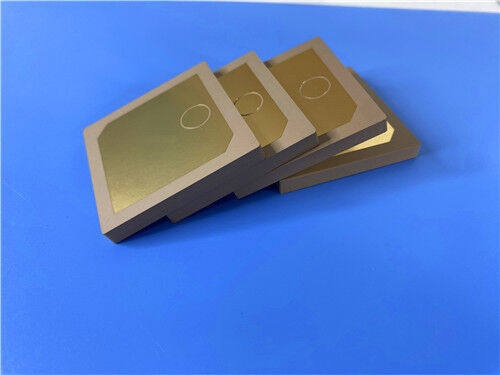 TP2500 ultra High DK25 High-Frequency Laminate ceramic and PPO resin and Custom 0.8 mm double layer PCB with Pure gold plating (Nickel free) for Beidou navigation systems