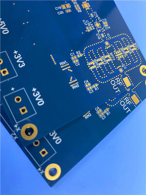 6-Layer RO3003+370HR Hybrid PCB with Blind Vias (Layers 1–2) and plugged with conductive copper paste (0.15mm)