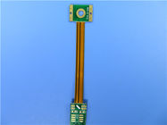 Steif-Flex PCBs errichtet auf FR-4 und Polyimide mit grüner Lötmittel-Maske und Immersions-Gold für Telemetrie-System