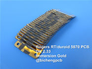 Rogers RT/Duroid 5870 20mil 0.508mm Hochfrequenz-PWB-Doppeltes Sied Rf-PWB für Millimeter-Wellen-Anwendungen