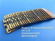 Rogers RT/Duroid 5870 20mil 0.508mm Hochfrequenz-PWB-Doppeltes Sied Rf-PWB für Millimeter-Wellen-Anwendungen