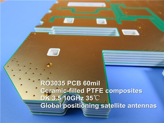 Rogers RO3035 High Frequency PCB 2-Layer Rogers 3035 10mil Cirucit Board DK3.5 DF 0.0015 RF Microwave PCB
