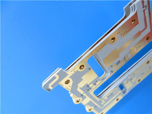 Rogers CLTE-MW Hochfrequenz-Laminat mit 0,102 mm Materialkerndicke Doppelseitige CLTE-MW-PCB mit reinem Goldbeschichtung für 5G und andere Millimeterwellenanwendungen