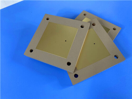 Rogers TMM10i hohe Dk 9,80 Thermoset Mikrowellen-Laminat und Custom 75mil Material doppelseitige Kupfer-PCB mit Immersionsgold für RF und Mikrowellen-Schaltkreise