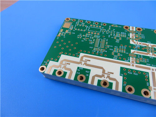 10-Schicht-Mehrschicht-Hybrid RO4350B+Tg170 TU-768 FR4 RF/Mikrowellen-PCB mit harzgefüllten und plattierten Flachviasen