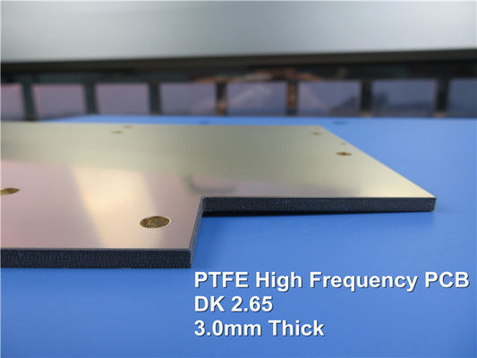 Metall basierte Hochfrequenz-PWB, das auf 3.0mm PTFE mit Beschichtung 1.0oz Immersions-Gold für Radiogerät errichtet wurde