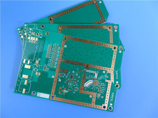 Hybrides PWB | Gemischtes materielles 4 Schicht PWB gemacht auf 20 Mil RO4350B + FR4 mit Vorhängen über