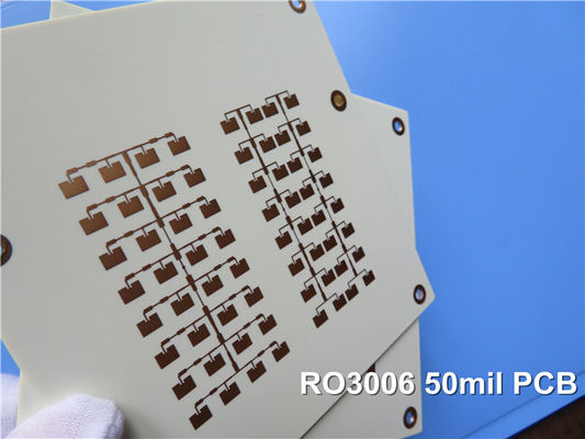 Rogers RO3006 Mikrowelle PWB Rf-Leiterplatte-2-Layer Rogers 3006 50mil 1.27mm mit Immersions-Gold