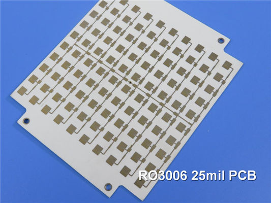 Mikrowelle Rogers RO3006 Leiterplatte PWBs 2-Layer Rogers 3006 25mil 0.635mm DK6.15 DF 0,002 Hochfrequenz-PWB