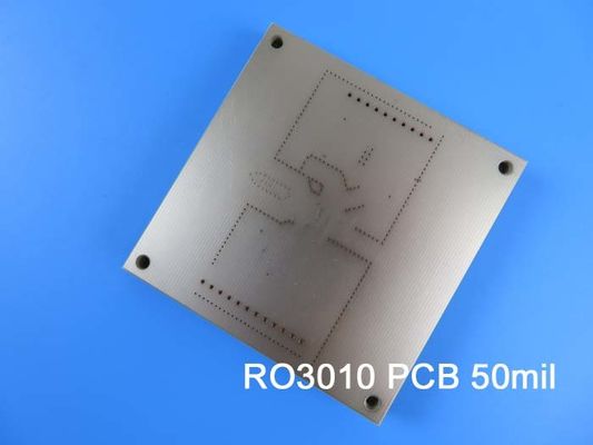 Rogers RO3010 RF-Leiterplatte 2-lagig Rogers 3010 50mil 1,27mm RF/Mikrowellen-Leiterplatte mit Tauchsilber